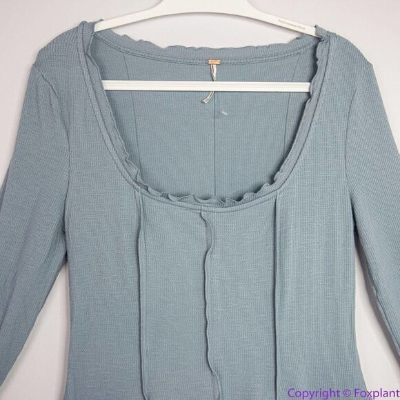 NEW Free People Little Love Thermal Mini Dress , M - Picture 3 of 16